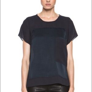 Helmet Lang oversized poly top